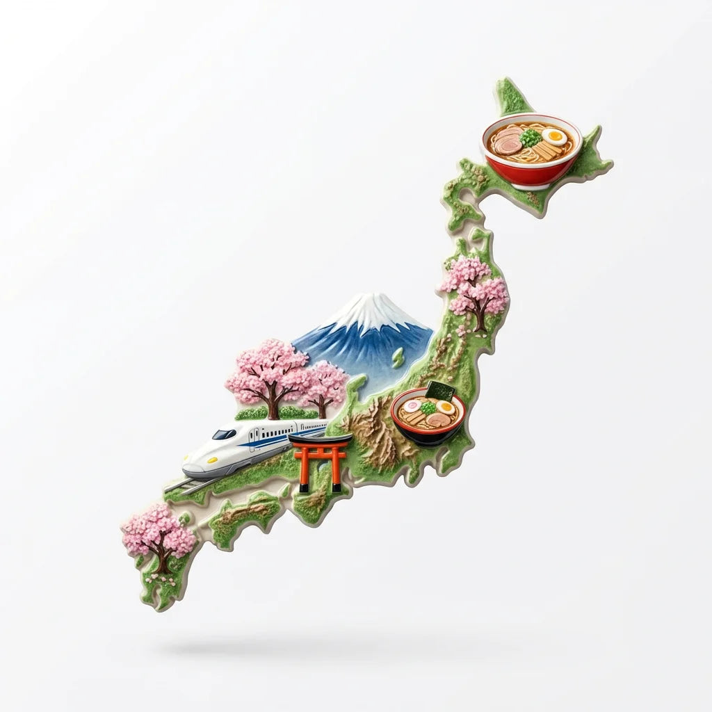 Magnete 3D Monte Fuji - Souvenir Giappone