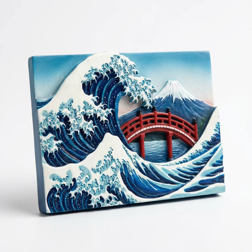 Magnete 3D Grande Onda di Kanagawa - Souvenir