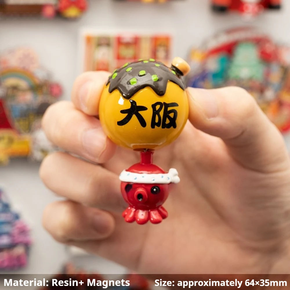 Magnete 3D Takoyaki Osaka - Souvenir Gastronomico